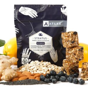 Atlas Edibles Stratus Cannabis infused Gourmet Granola Clusters