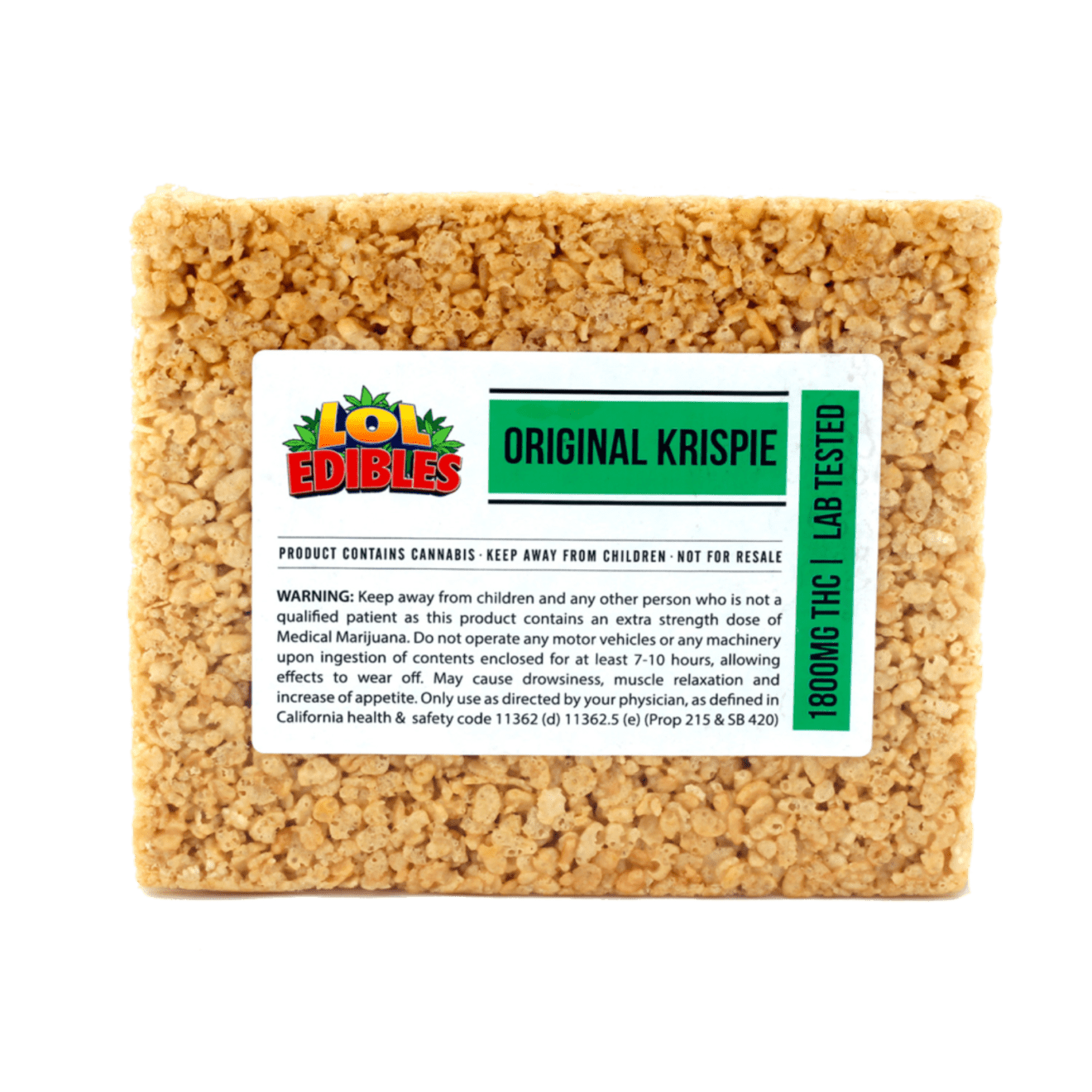 Buy Lol Edibles XL Rice Crispy Treat Online | GreenEdiblesMart