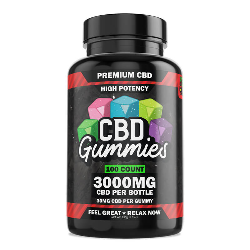 Buy High Potency CBD Gummies 100-Count Online | GreenEdiblesMart