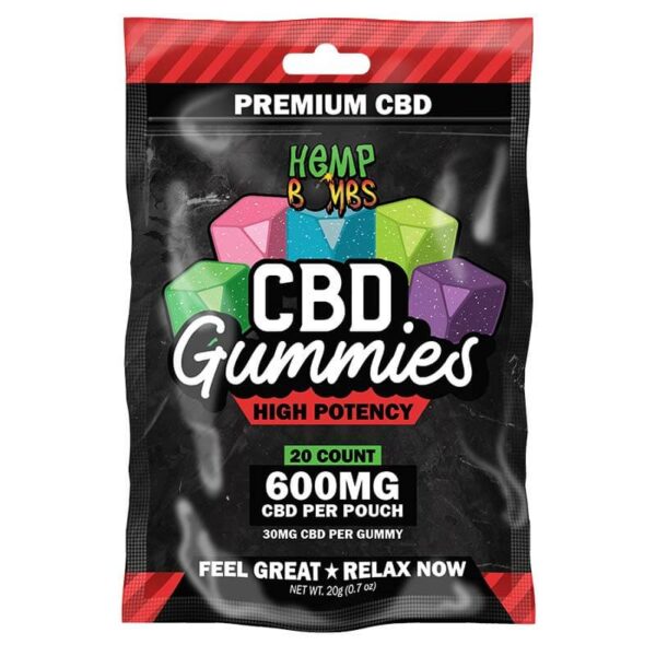 Hempbombs High Potency CBD Gummies 20 Count